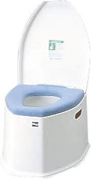 【美品】アロン化成 安寿 ポータブルトイレ 暖房便座付き　簡易トイレ 介護用 アロン化成 安寿 ポータブルトイレ FX-30S (側方ガードなし
